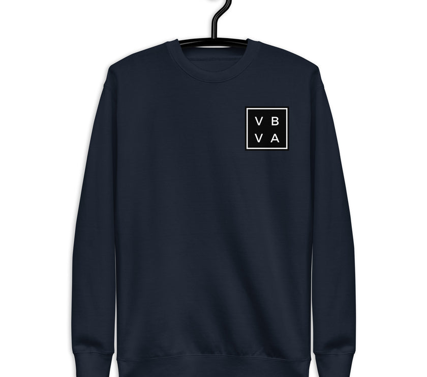 VBVA Unisex Premium Sweatshirt by CoVA Tennis Virginia Beach Virginia