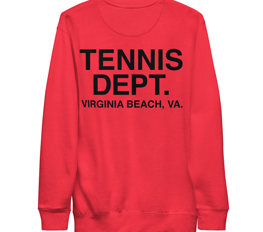 Tennis Dept Unisex Premium Sweatshirt by CoVA Tennis