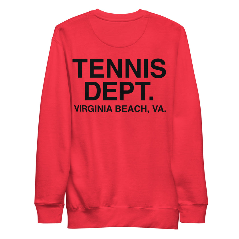 Tennis Dept Unisex Premium Sweatshirt by CoVA Tennis