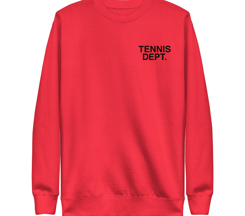 Tennis Dept Unisex Premium Sweatshirt by CoVA Tennis