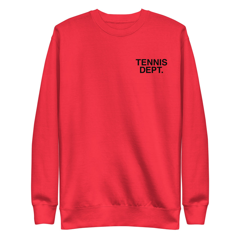 Tennis Dept Unisex Premium Sweatshirt by CoVA Tennis