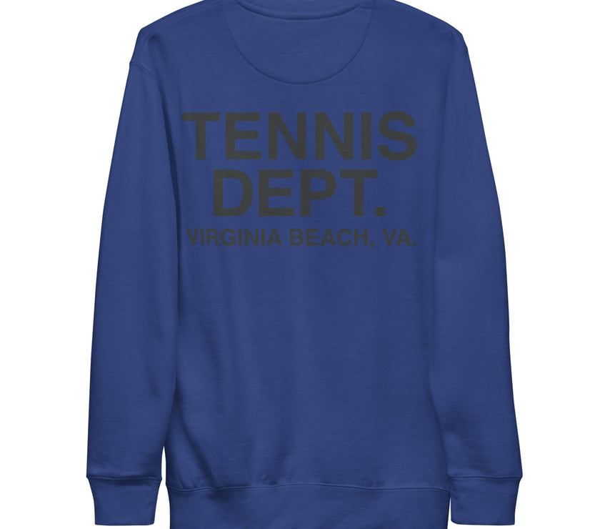 Tennis Dept Unisex Premium Sweatshirt by CoVA Tennis