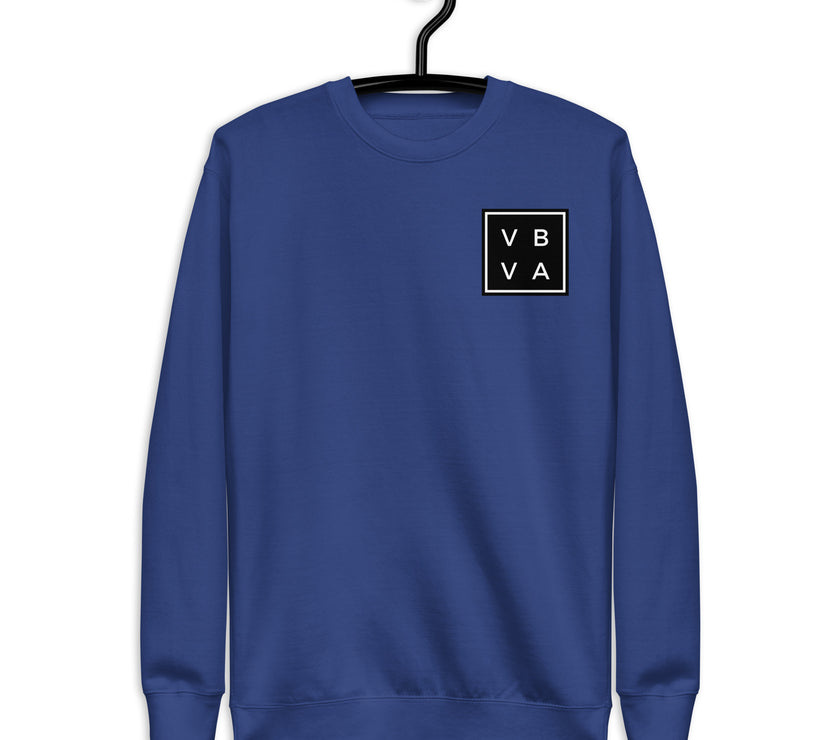 VBVA Unisex Premium Sweatshirt by CoVA Tennis Virginia Beach Virginia