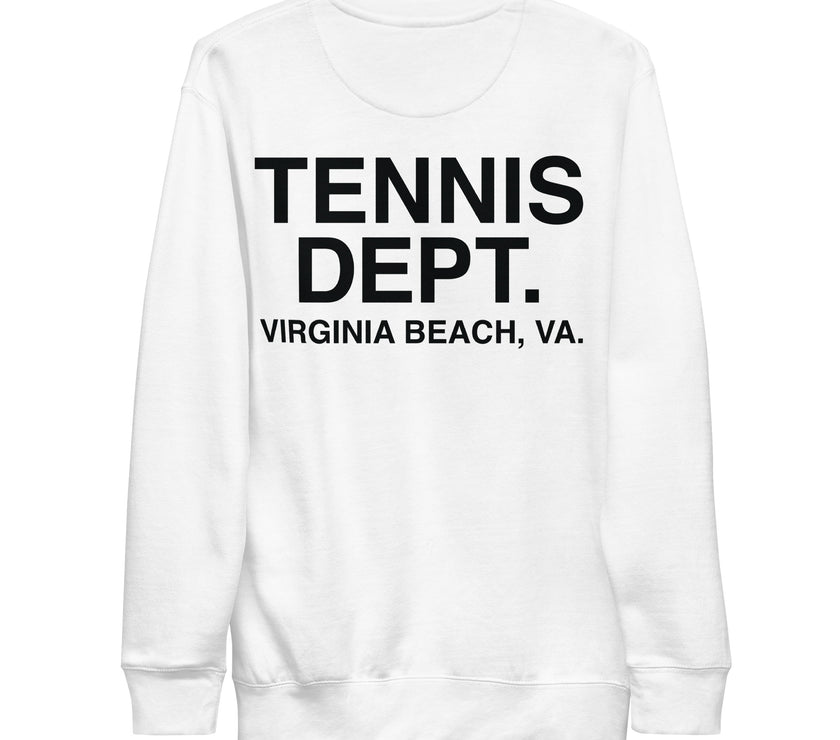 Tennis Dept Unisex Premium Sweatshirt by CoVA Tennis