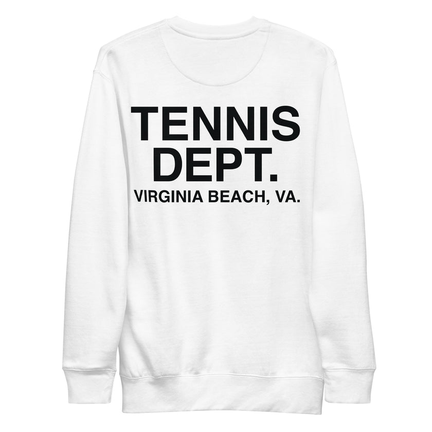 Tennis Dept Unisex Premium Sweatshirt by CoVA Tennis