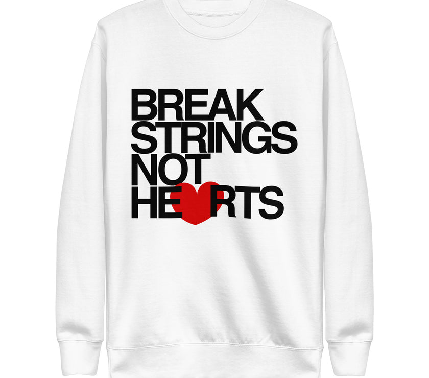 Break Strings Not Hearts by CoVA Tennis Unisex Premium Sweatshirt