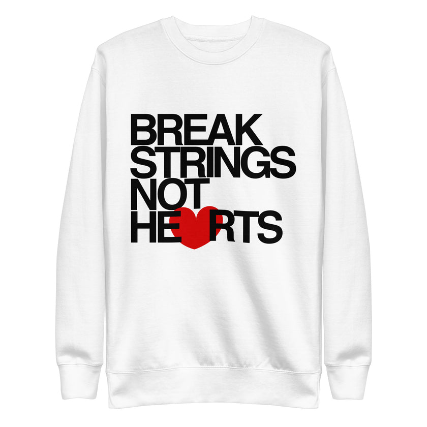 Break Strings Not Hearts by CoVA Tennis Unisex Premium Sweatshirt