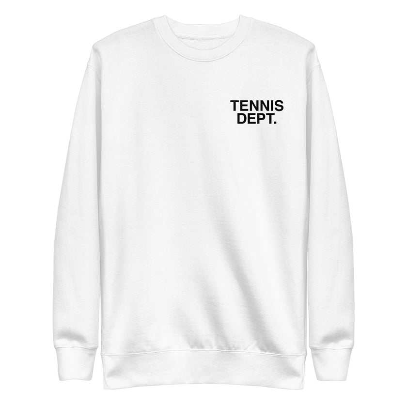 Tennis Dept Unisex Premium Sweatshirt by CoVA Tennis