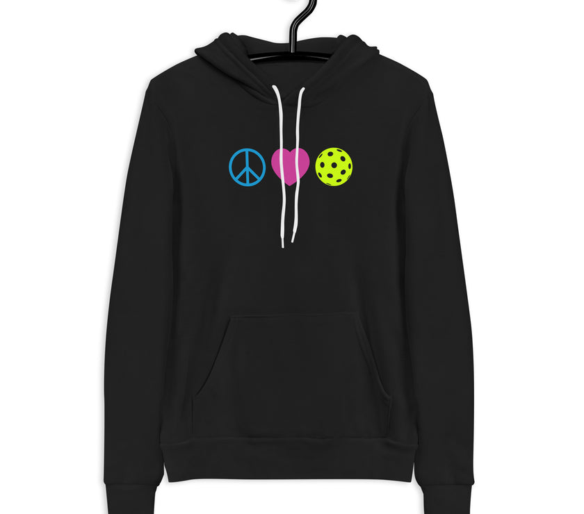 Peace Love Pickleball Unisex lightweight hoodie