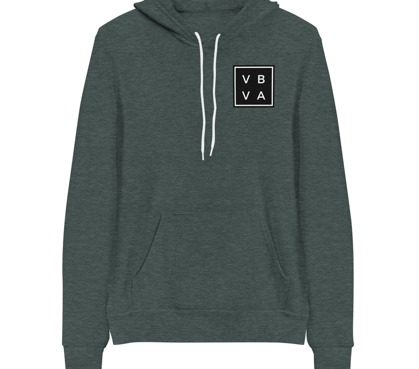 VBVA Unisex Fleece Hoodie by CoVA Tennis Virginia Beach Virginia