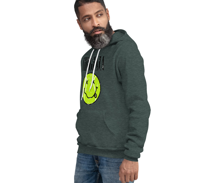 Virginia Smiley Face Tennis Ball by CoVA Tennis Unisex Lightweight hoodie