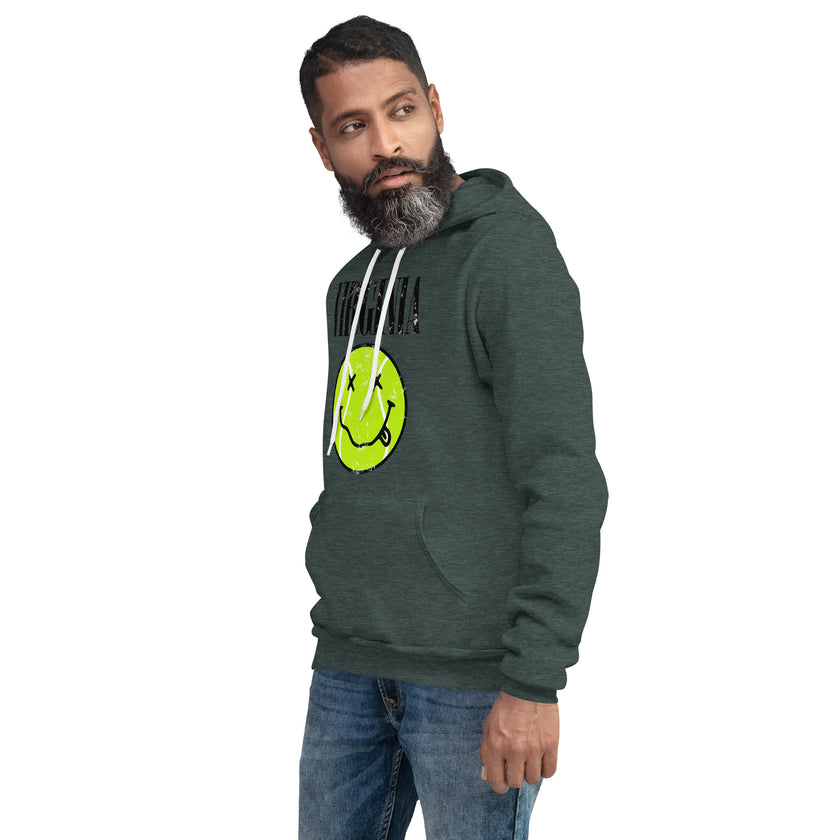 Virginia Smiley Face Tennis Ball by CoVA Tennis Unisex Lightweight hoodie