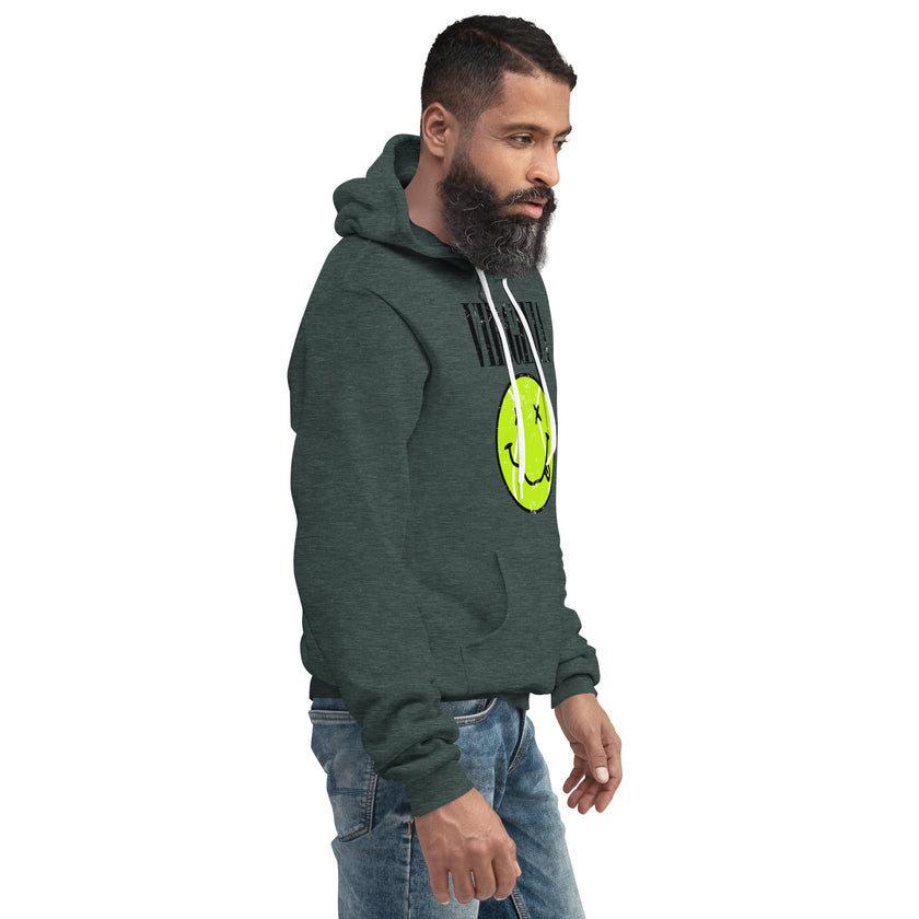 Virginia Smiley Face Tennis Ball by CoVA Tennis Unisex Lightweight hoodie