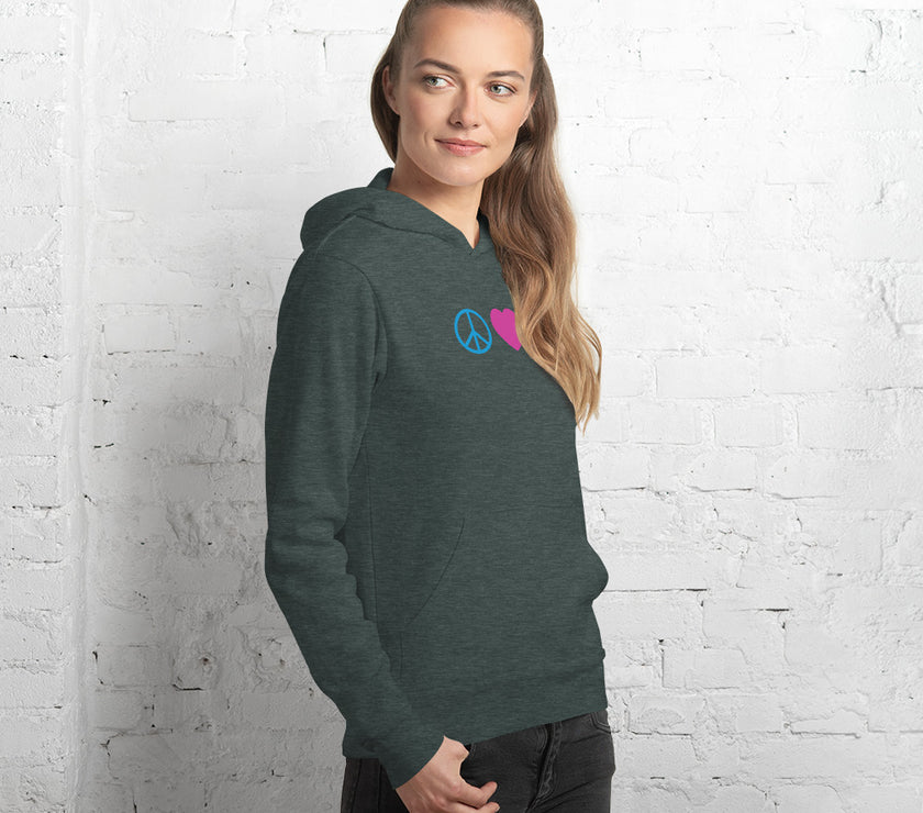 Peace Love Pickleball Unisex lightweight hoodie