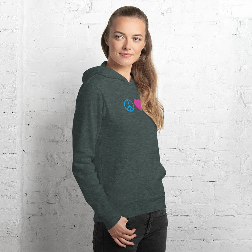 Peace Love Pickleball Unisex lightweight hoodie