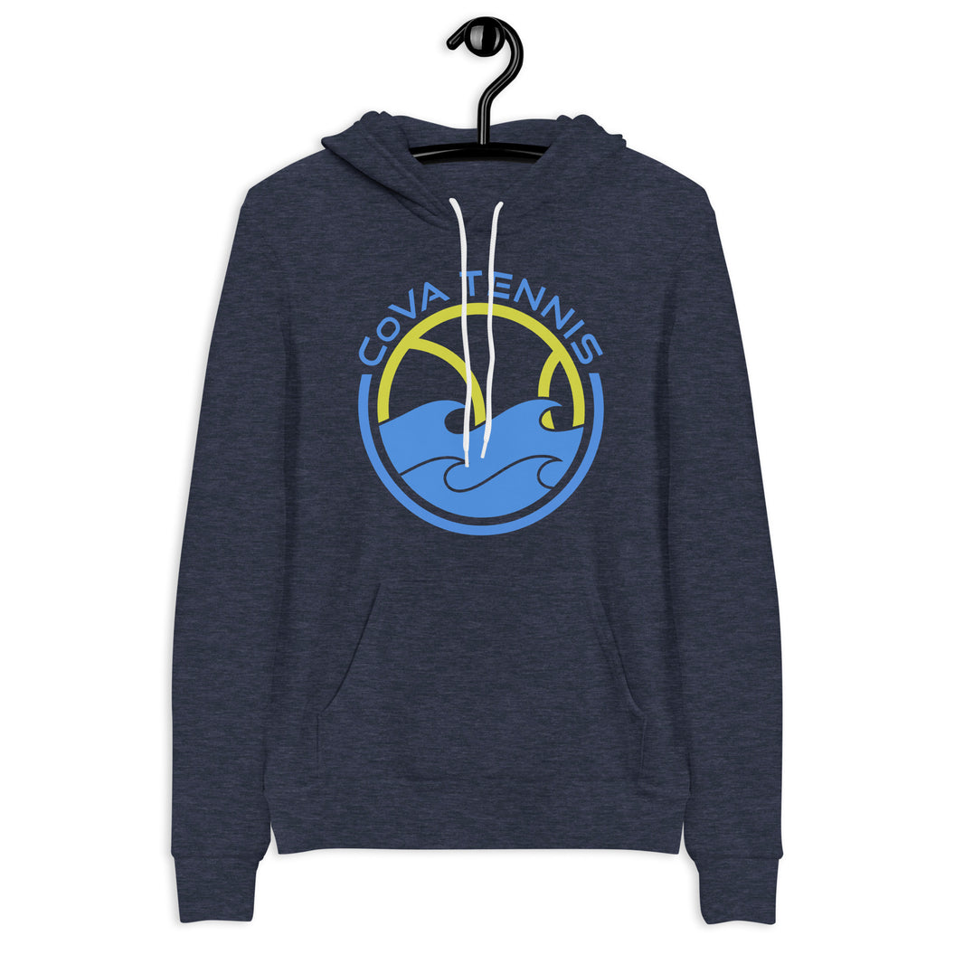 CoVA Tennis Ball & Waves Logo Unisex Light Weight hoodie