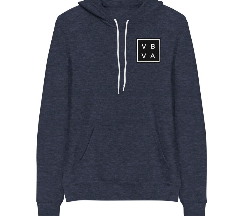 VBVA Unisex Fleece Hoodie by CoVA Tennis Virginia Beach Virginia