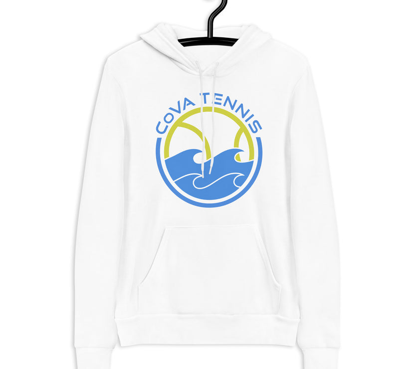 CoVA Tennis Ball & Waves Logo Unisex Light Weight hoodie