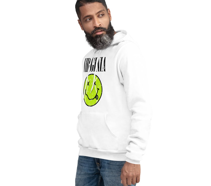 Virginia Smiley Face Tennis Ball by CoVA Tennis Unisex Lightweight hoodie