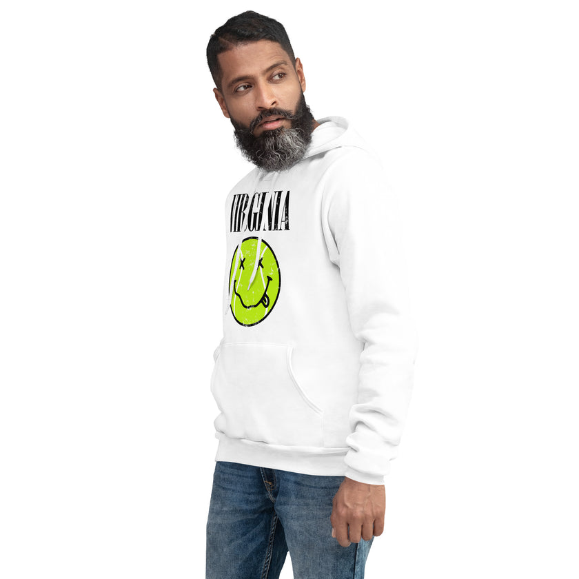 Virginia Smiley Face Tennis Ball by CoVA Tennis Unisex Lightweight hoodie