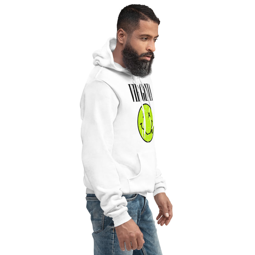 Virginia Smiley Face Tennis Ball by CoVA Tennis Unisex Lightweight hoodie