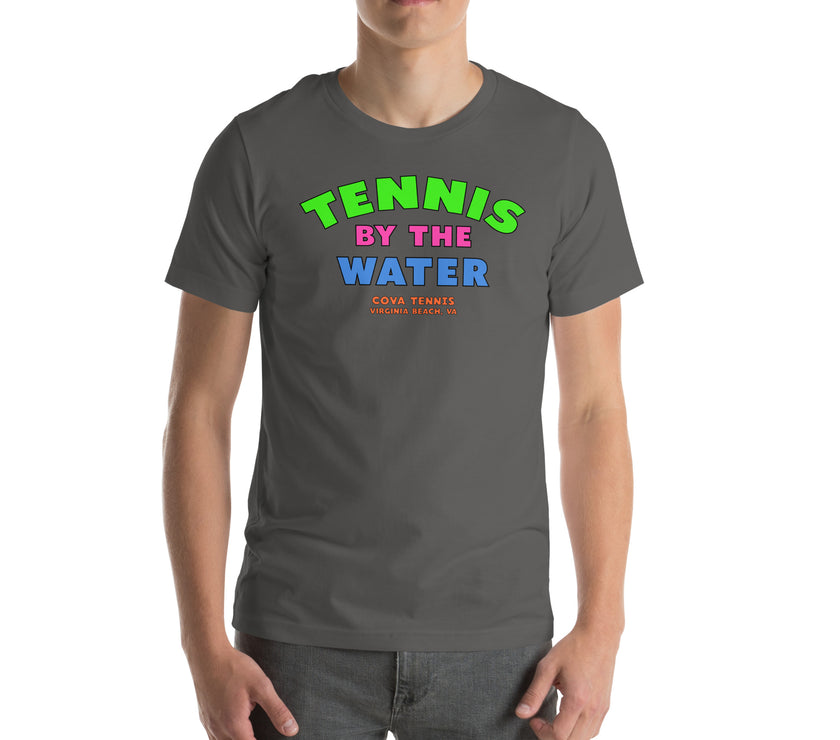 Tennis By The Water Unisex t-shirt by CoVA Tennis