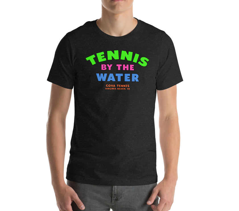 Tennis By The Water Unisex t-shirt by CoVA Tennis