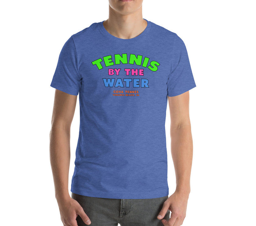 Tennis By The Water Unisex t-shirt by CoVA Tennis