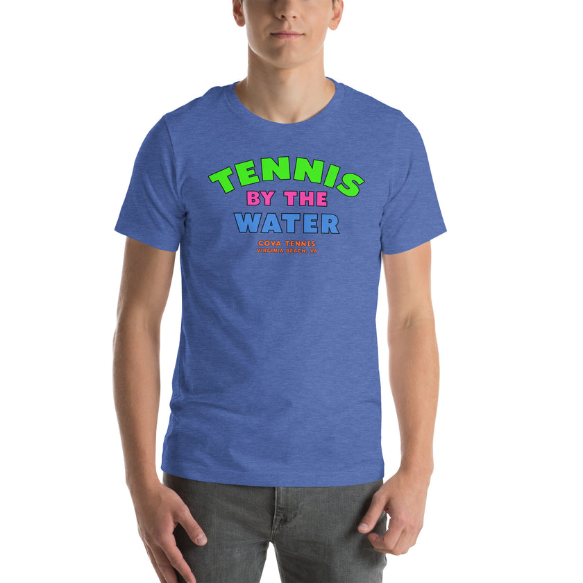 Tennis By The Water Unisex t-shirt by CoVA Tennis