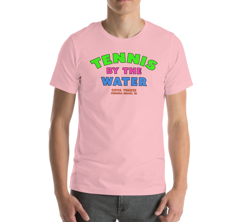 Tennis By The Water Unisex t-shirt by CoVA Tennis