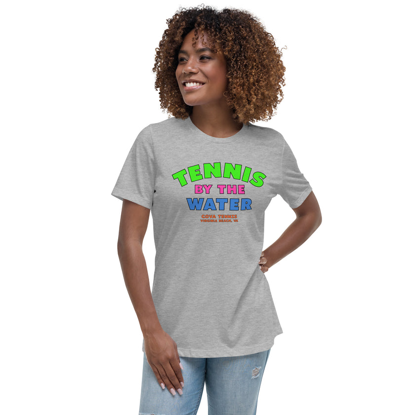 Tennis By The Water Women's Relaxed T-Shirt by CoVA Tennis