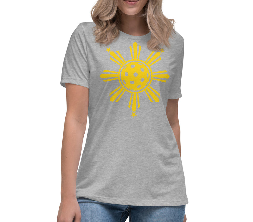 CoVA Pickleball Sun & Stars Women's Relaxed T-Shirt