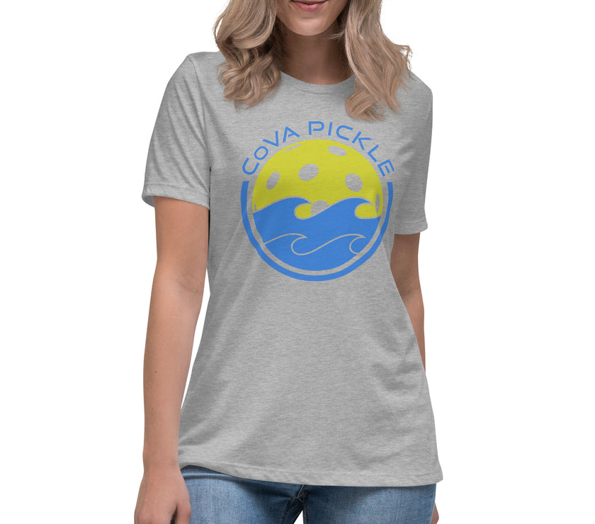 CoVA Pickle Ball & Waves Women's Relaxed T-Shirt