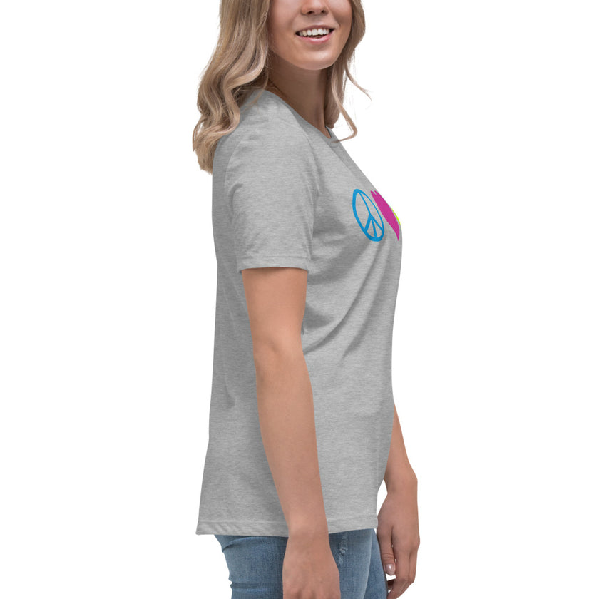 Peace Love Pickleball Women's Relaxed T-Shirt