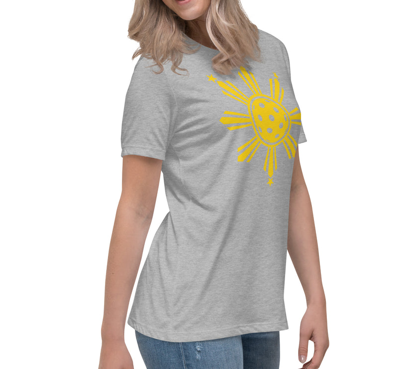 CoVA Pickleball Sun & Stars Women's Relaxed T-Shirt