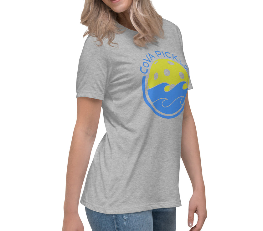 CoVA Pickle Ball & Waves Women's Relaxed T-Shirt