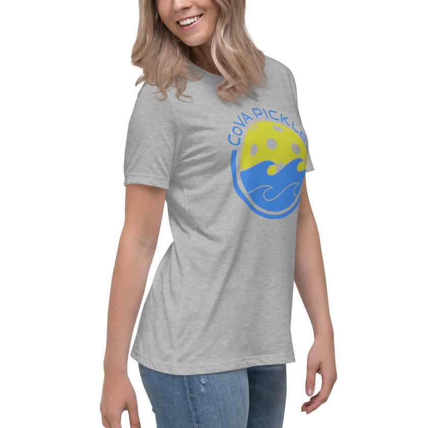 CoVA Pickle Ball & Waves Women's Relaxed T-Shirt