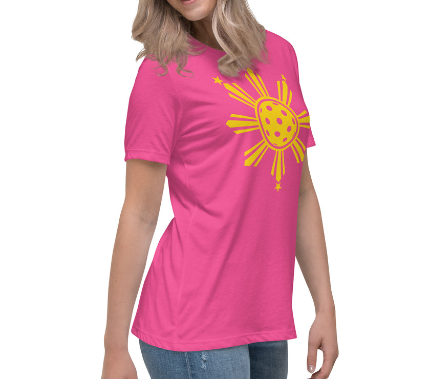 CoVA Pickleball Sun & Stars Women's Relaxed T-Shirt