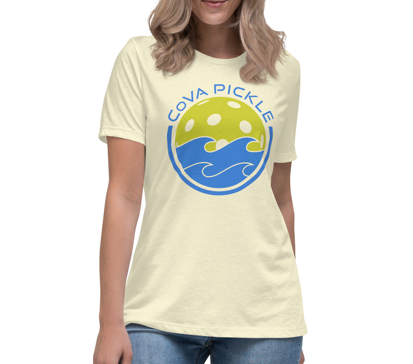 CoVA Pickle Ball & Waves Women's Relaxed T-Shirt