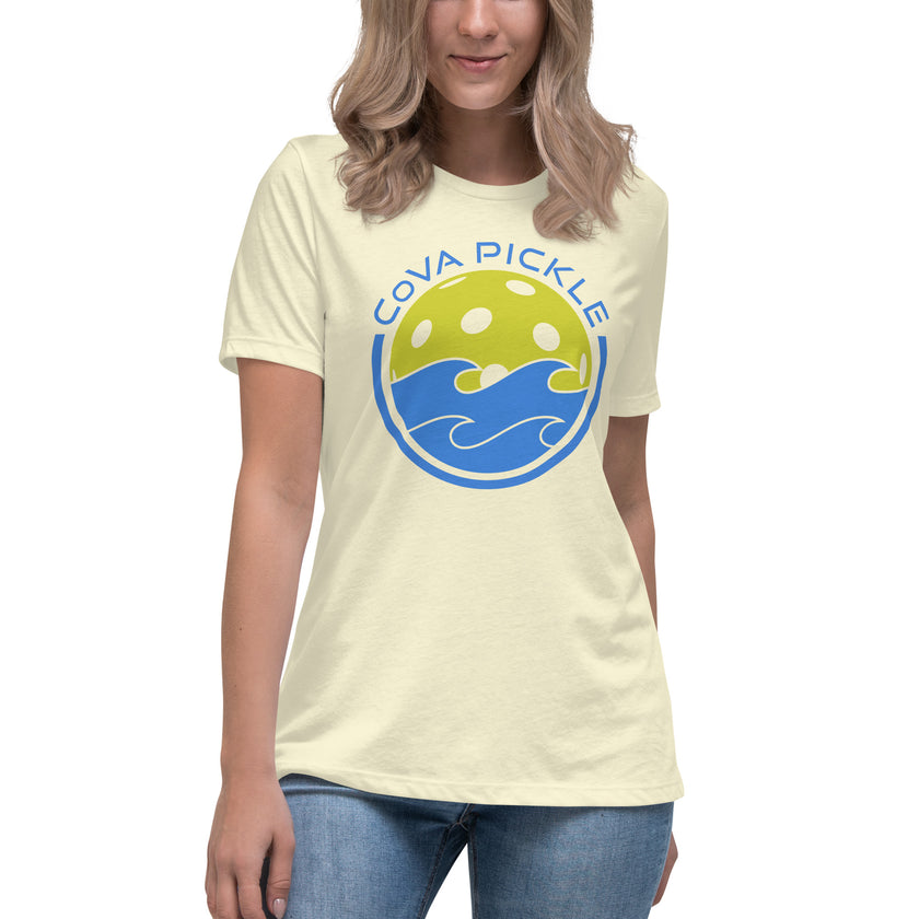 CoVA Pickle Ball & Waves Women's Relaxed T-Shirt