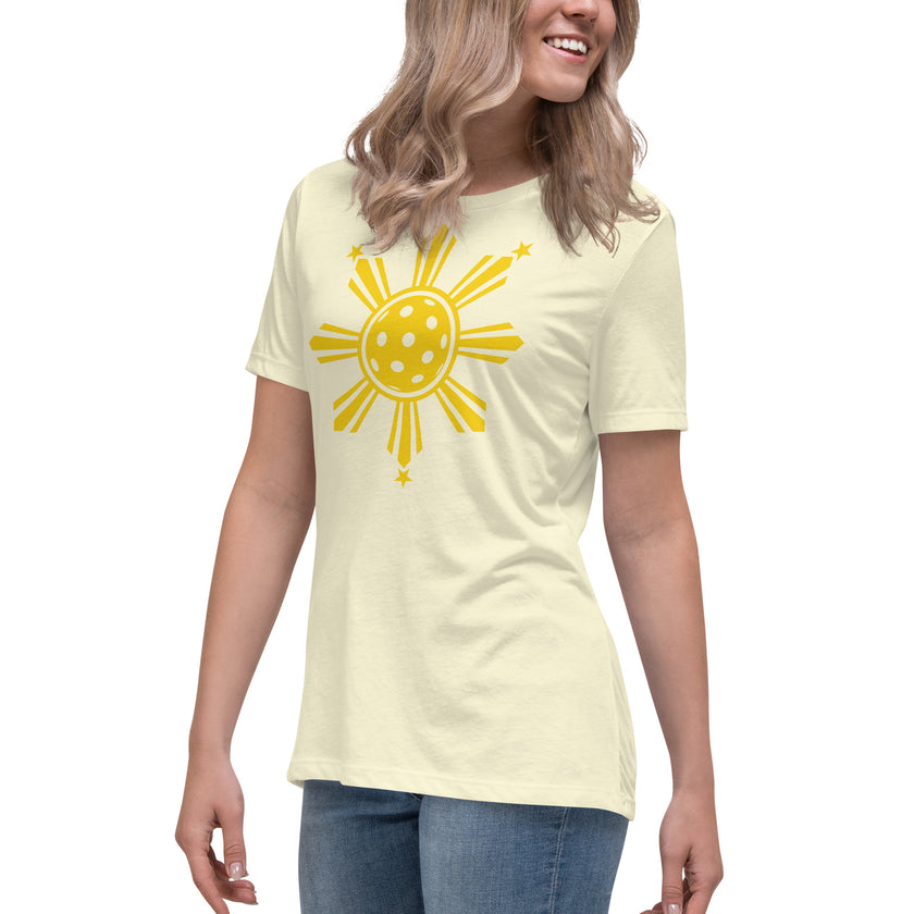 CoVA Pickleball Sun & Stars Women's Relaxed T-Shirt