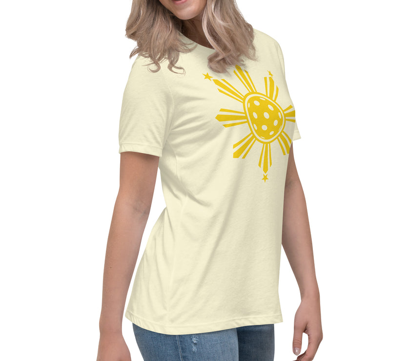 CoVA Pickleball Sun & Stars Women's Relaxed T-Shirt