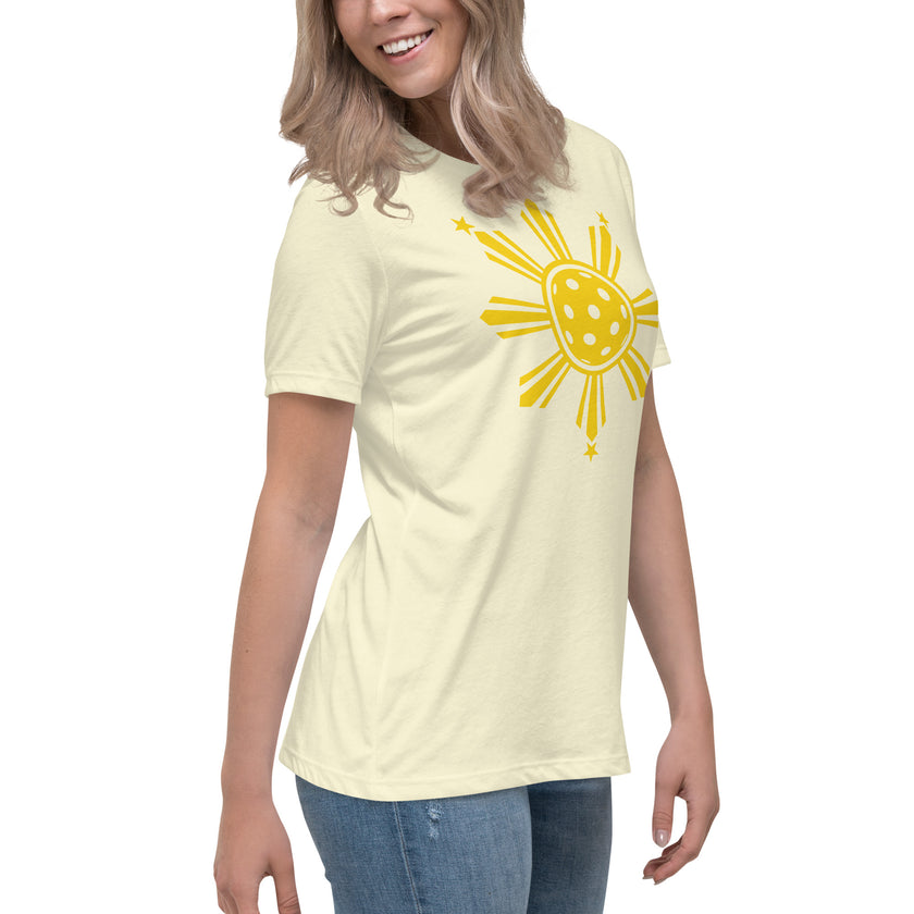 CoVA Pickleball Sun & Stars Women's Relaxed T-Shirt