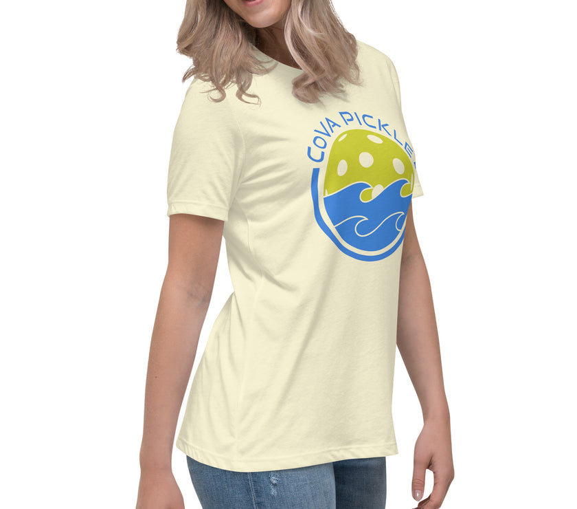 CoVA Pickle Ball & Waves Women's Relaxed T-Shirt