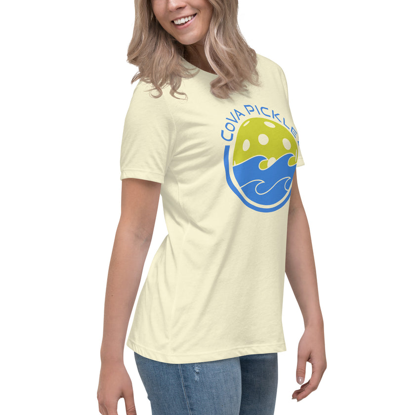 CoVA Pickle Ball & Waves Women's Relaxed T-Shirt