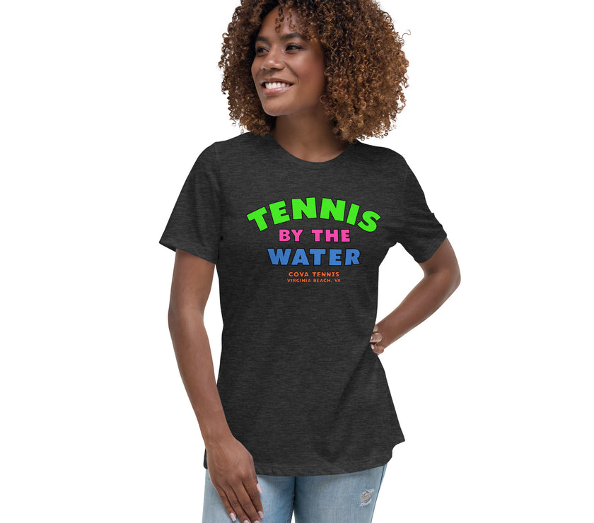 Tennis By The Water Women's Relaxed T-Shirt by CoVA Tennis