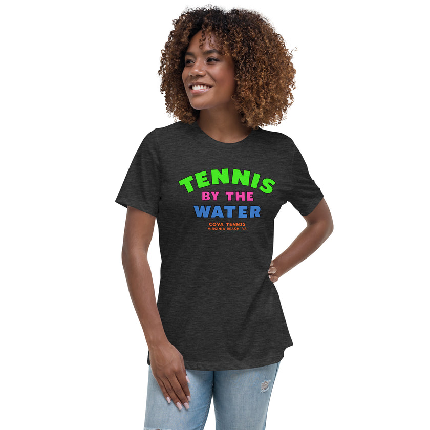 Tennis By The Water Women's Relaxed T-Shirt by CoVA Tennis