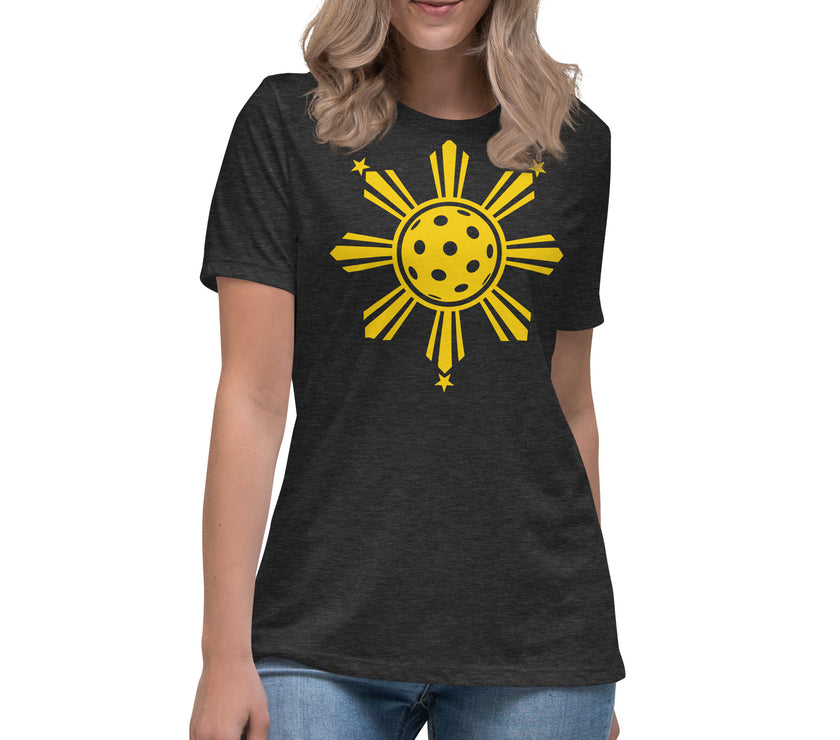 CoVA Pickleball Sun & Stars Women's Relaxed T-Shirt