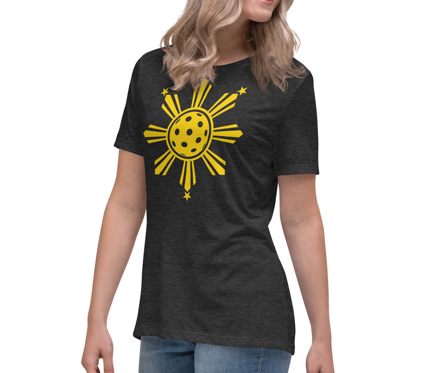 CoVA Pickleball Sun & Stars Women's Relaxed T-Shirt