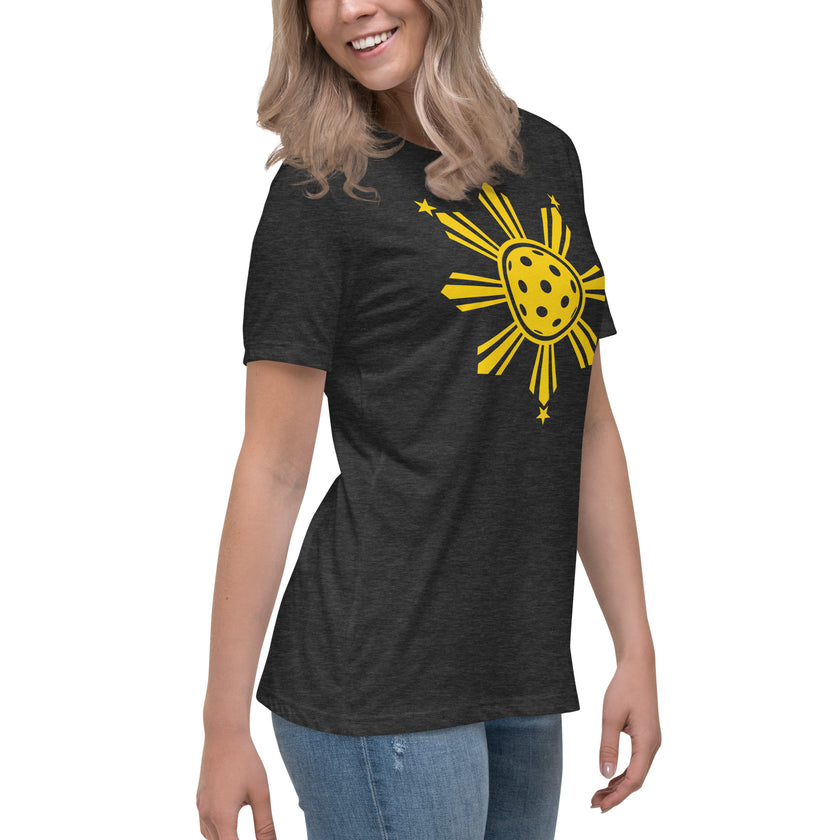 CoVA Pickleball Sun & Stars Women's Relaxed T-Shirt